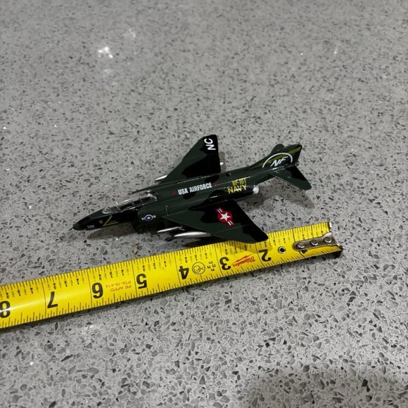8" Black Air Force SR-71A Blackbird Die Cast Jet Plane Toy Pull Back Action Gift - Picture 2 of 6